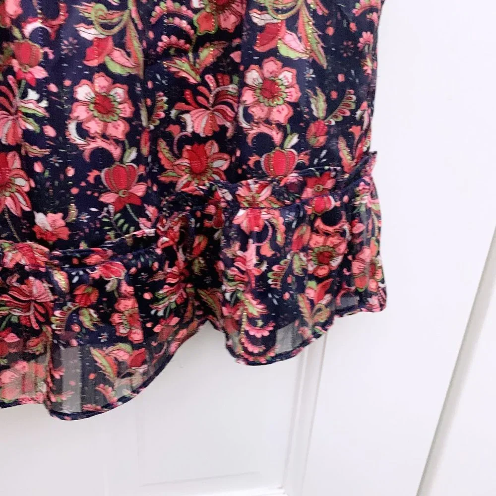 Aqua Smocked Mini Skirt